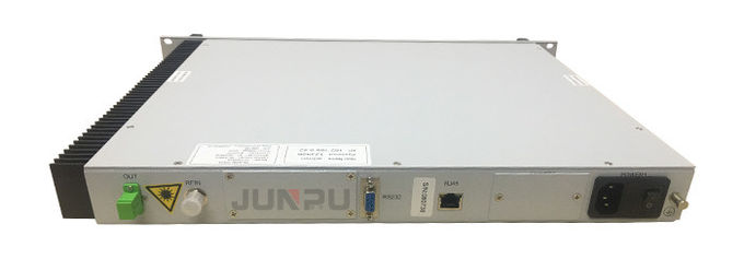 Junpuケーブル・テレビ繊維光学1310nm 送信機はHFCネットワークのための16mwを出力しました 2