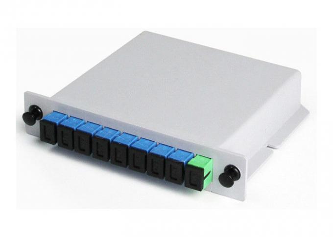 FTTX 光ファイバ ドロップ ケーブル 1x8 カセット PLC 光ファイバ スプリッタ (ABS ボックス入り) 1