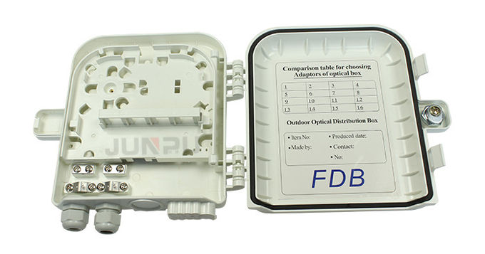 FTTH 8 ポート屋外ファイバー配電ボックス ABS 材料と SC アダプター 0