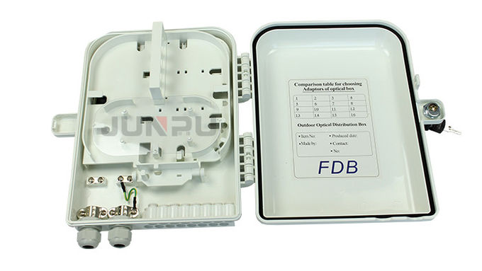 Ftthの屋外の配電箱、繊維光学の配電箱白いPC+ABS材料 2
