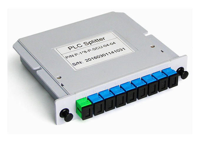 SC APCのアダプターSinglmodeが付いている1x8 Plcの繊維光学のディバイダー 0